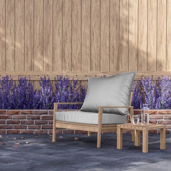 Outdoor Seat Cushion Set Waterproof Patio Furniture Cushion and Back Pillow - Picture 4 of 11